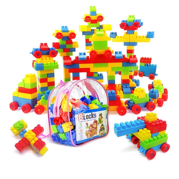 Building Blocks 130pcs Kids Toddlers Educational Activity Toys Assembly Bricks - Picture 1 of 5
